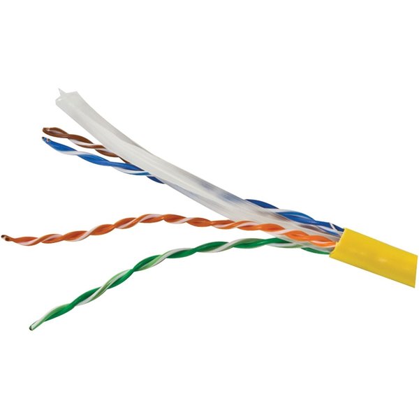 Vericom CAT-6 UTP 1000 ft. Solid Riser CMR Cable (Yellow) MBW6U-01445